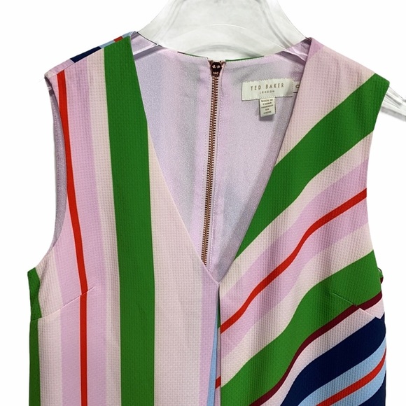 Ted Baker London Bay Of Honor Striped Tunic Dress Size 2 - Picture 3 of 9